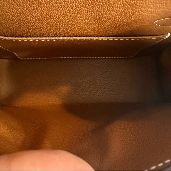 Brown Leather Handbag with Pink Accents - Picture 16 of 17